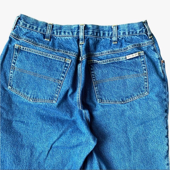 Columbia Sz 34 X 31 Brush Guard Reinforced Canvas Denim Hunting Jeans Pants - Picture 7 of 11